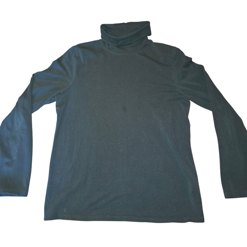 Rafaella Sport Women's Black‎ Turtleneck Size Large 95% Cotton